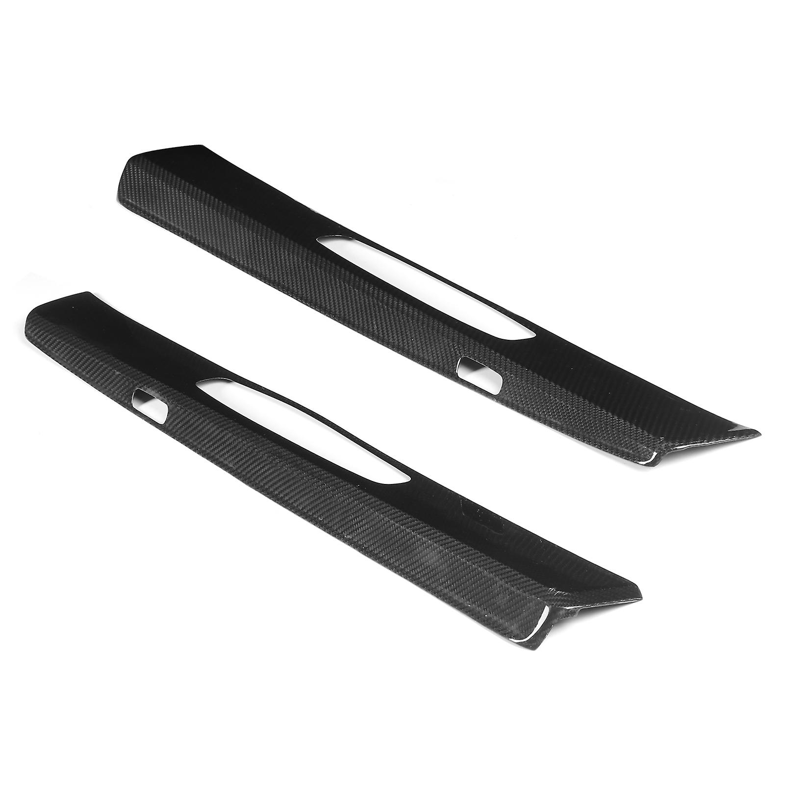 2PCS Door Sill Cover Carbon Fiber External Frame Replacement for 718 SmallHole 20162019