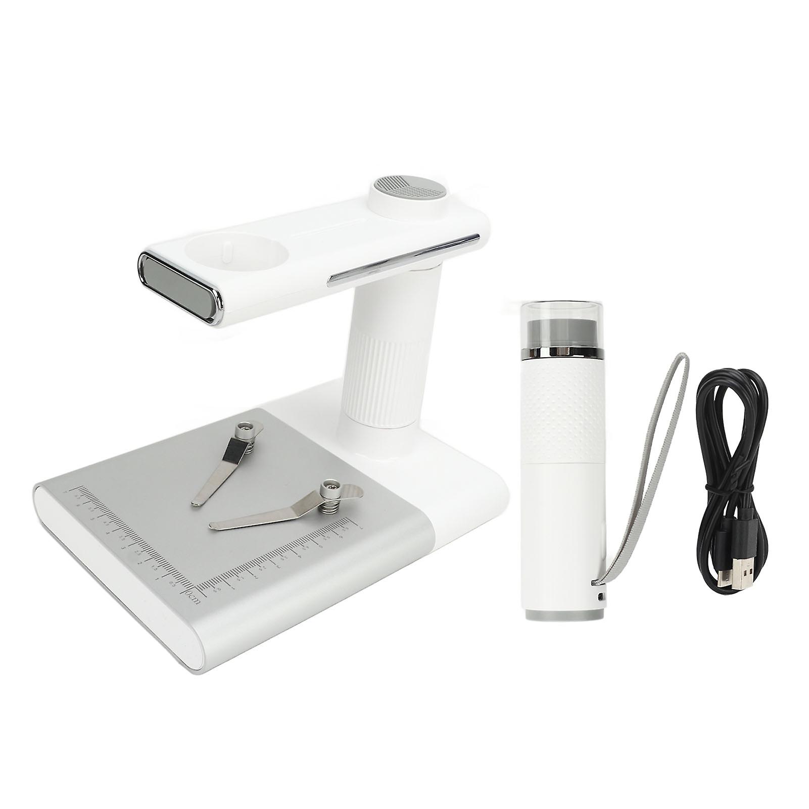 WiFi Digital Microscope with Stand - 1000x Zoom, 8 LED Lights, Rechargeable, Portable
