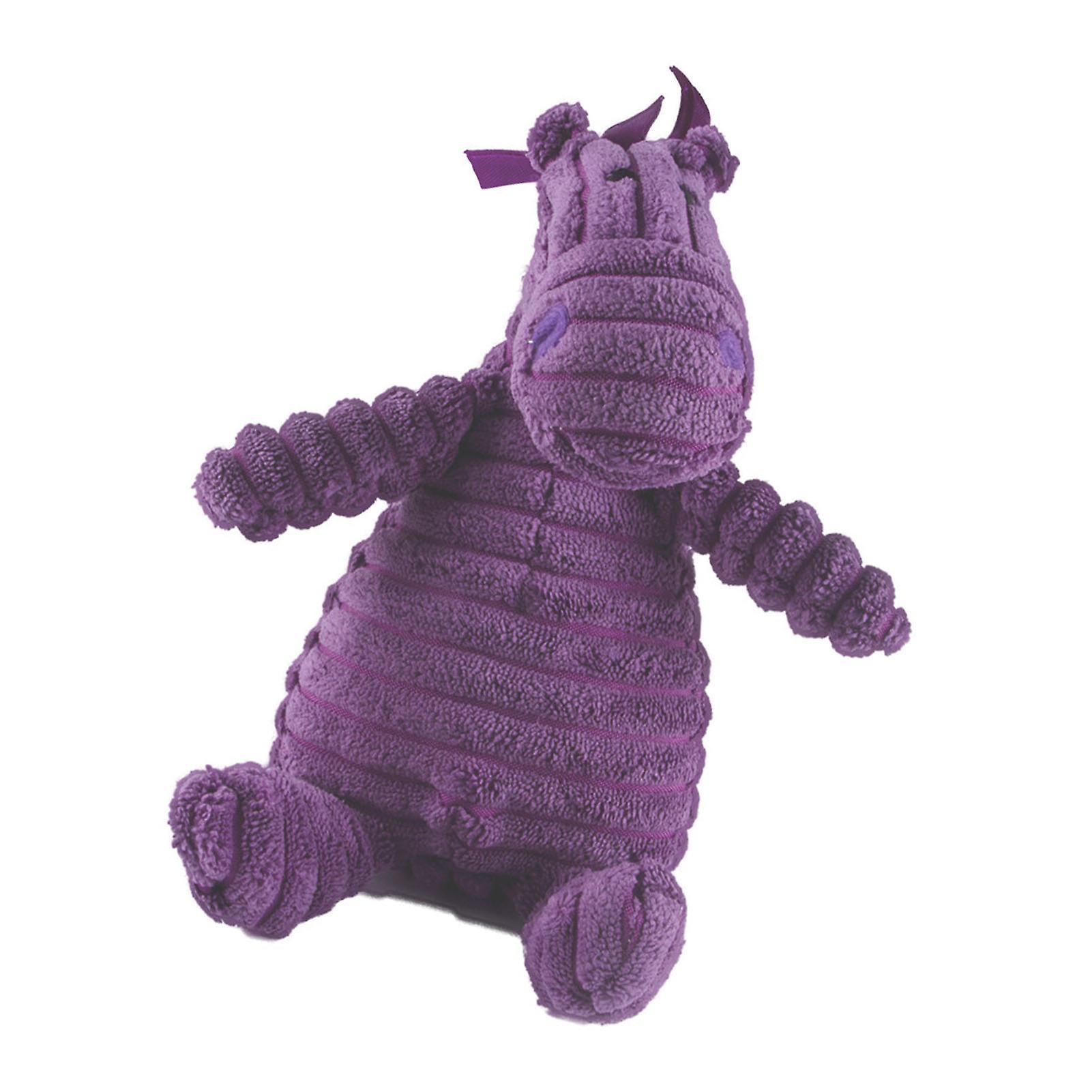 Animal Squeaker Crinkle Plush Toy Decompression Chewable Animal Sound Plush Toy Purple for Dog Pet