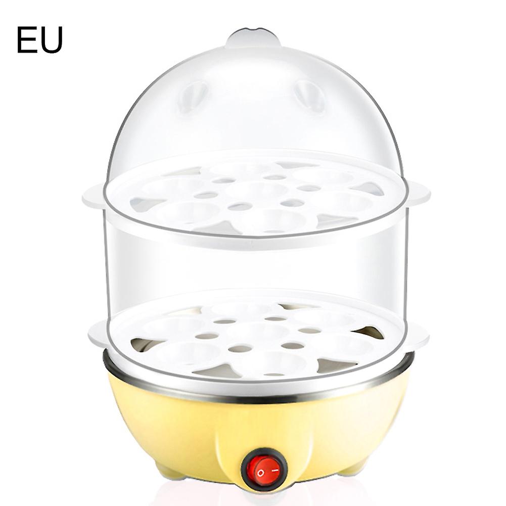 OuZhan 220V 350W Kitchen Mini Portable Multifunctional Double Layer Eggs Cooker Boiler