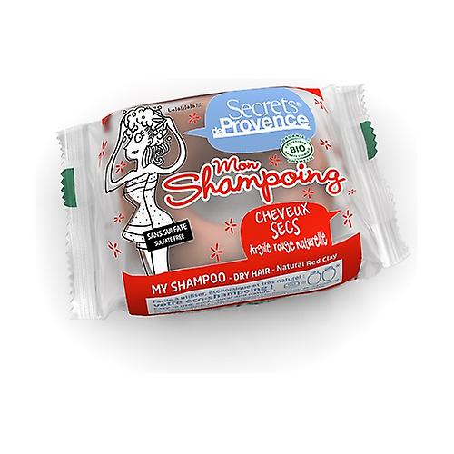 Solid shampoo with red clay for dry hair 85 g