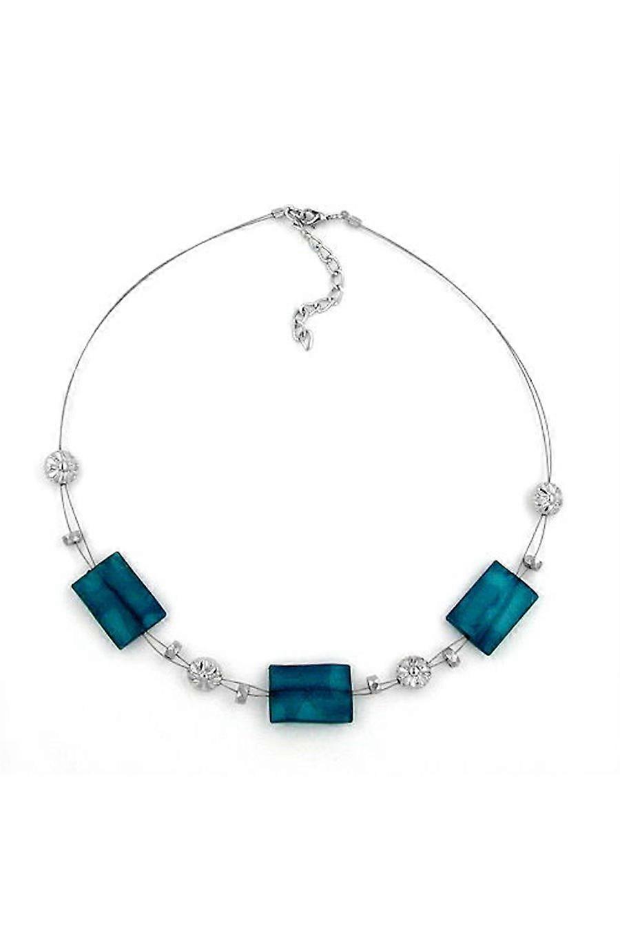 Necklace Green Beads 45cm - Gl00478