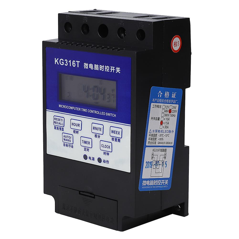 SK-02 Micro-ordinateur Time Control Switch Timer Temporisation Relais de temporisation pour usage domestique48V 10A