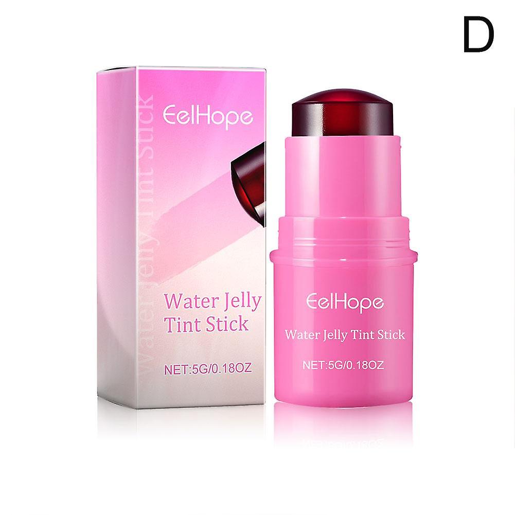 Water Jelly Rouge Stick 3-in-1 Blush Lip Gloss Hydrating Buildable Color Aloe Vera Infused