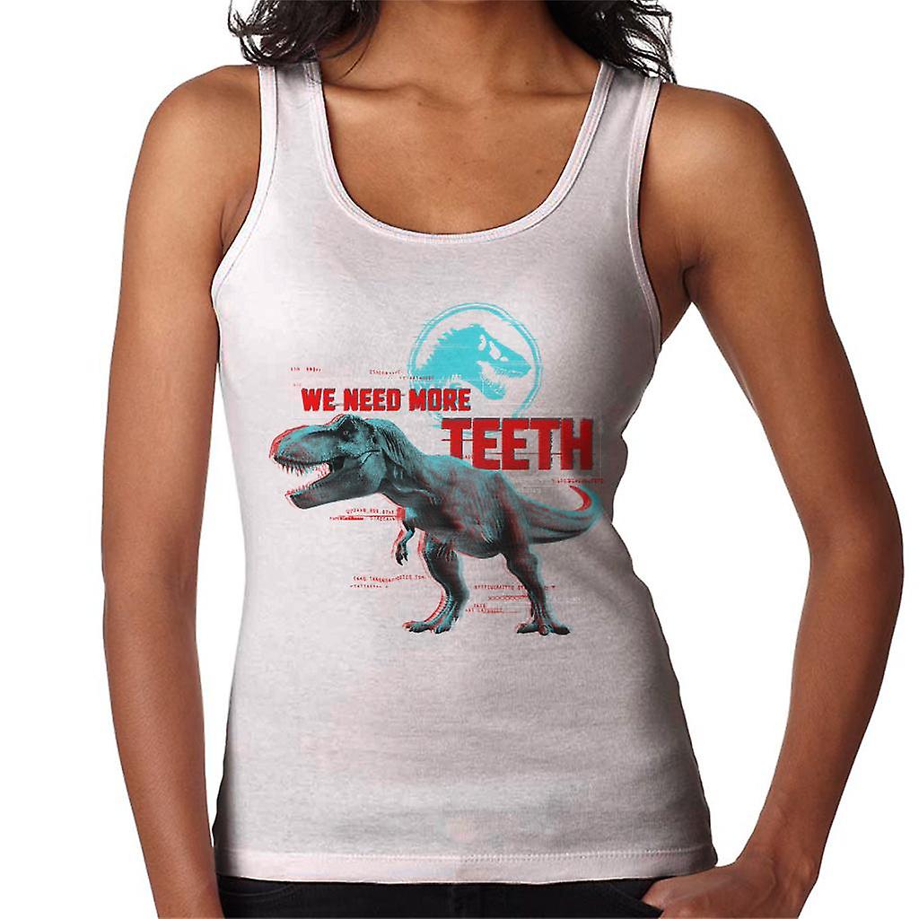 Jurassic Park T Rex We Need More Teeth Women's Vest