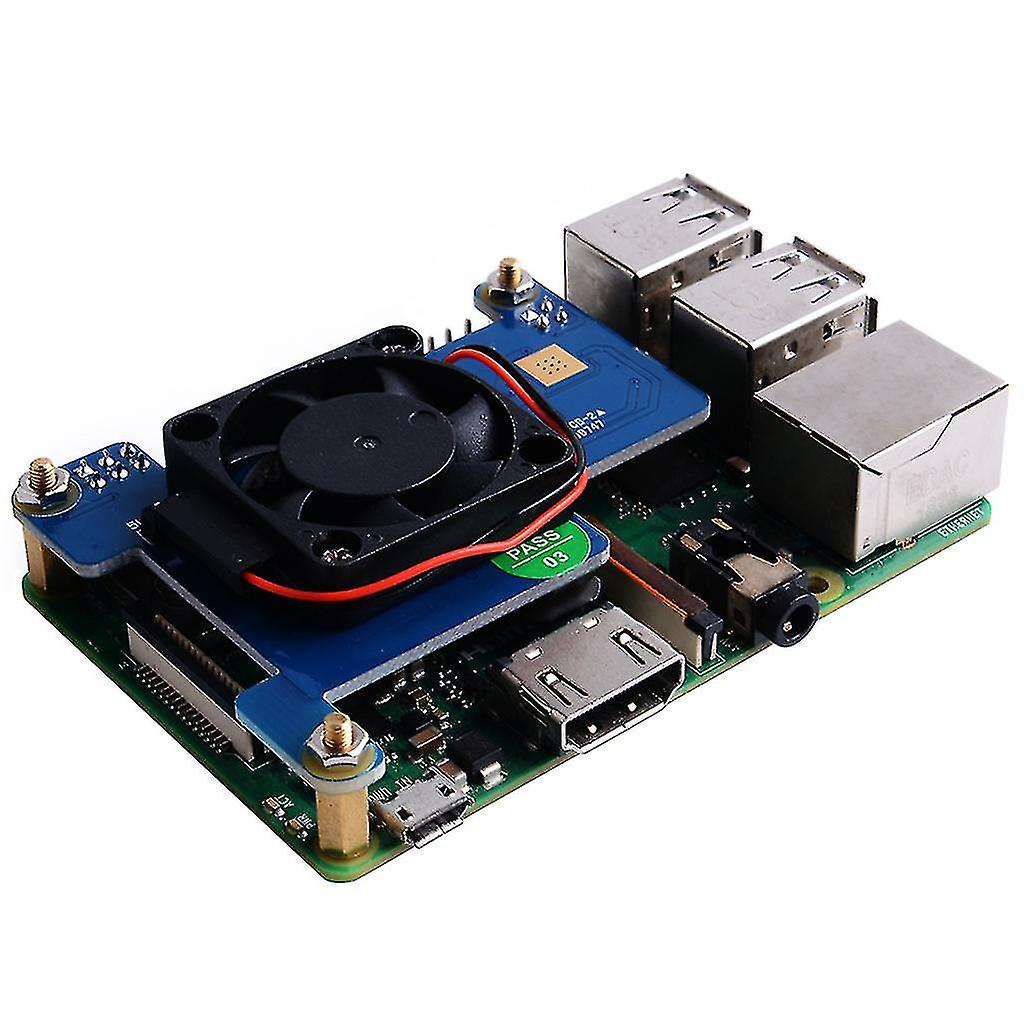 لوحدة إمداد الطاقة لمروحة Raspberry Pi 4b / 3b + Ethernet Poe ، لوحة توسيع قبعة Raspberry Pi Poe (مروحة فقط)