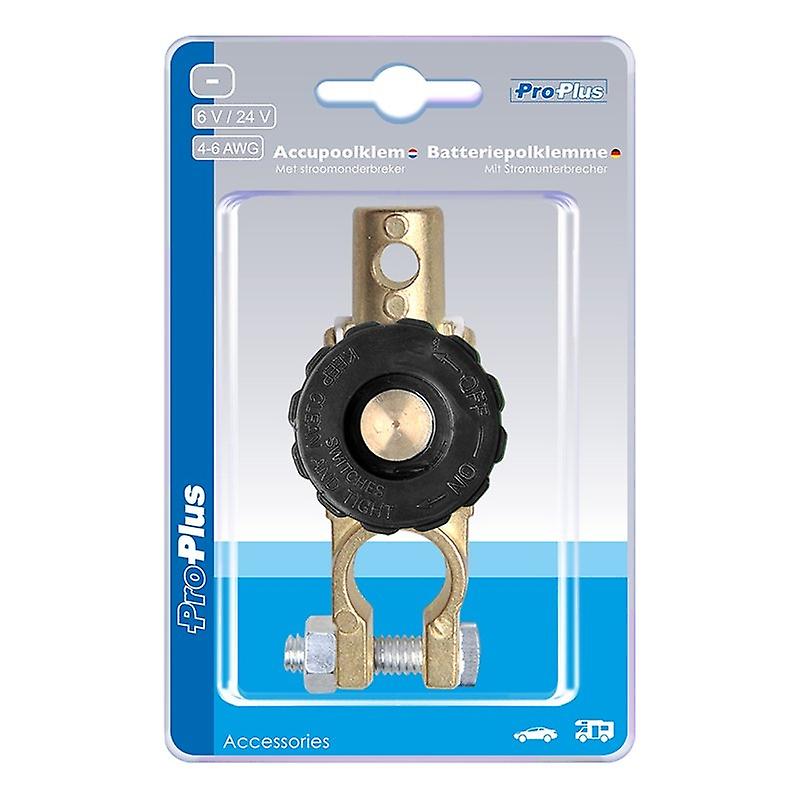 Battery clamp (-) 17.5 mm with disconnection switch in blister