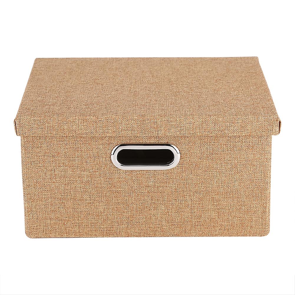 Foldable Fabric Storage Bin Basket toy Clothes Towel Laundry Box Container Brown