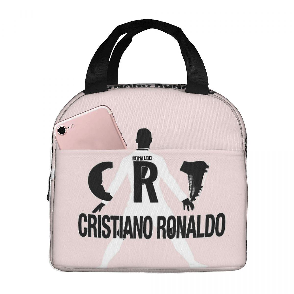 Cr7 كريستيانو رونالدو أكياس الغداء معزول بينتو مربع الغداء حمل أكياس نزهة مانعة للتسرب حقيبة حرارية مبردة للأطفال