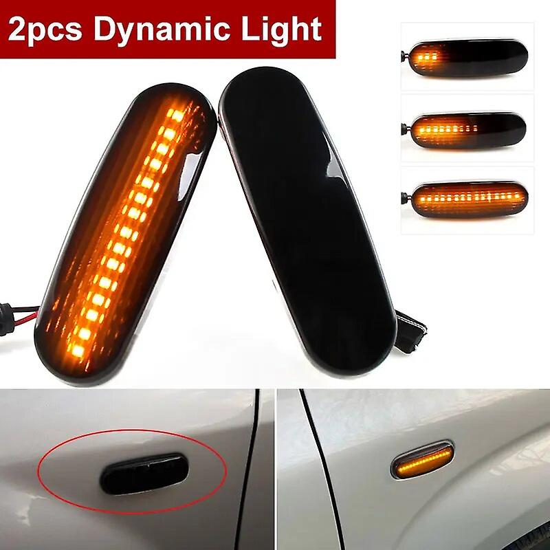 2pcs For Fiat Flowing Indicator Led Side Marker Signal Light For Fiat Grande Panda 2005-2019 Grande Punto (199) 2005-2011