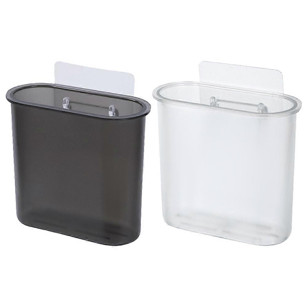 2Pcs Wall Mount Toothbrush Holders Electric Toothbrush Holders Razor Toothpaste Comb Organizer