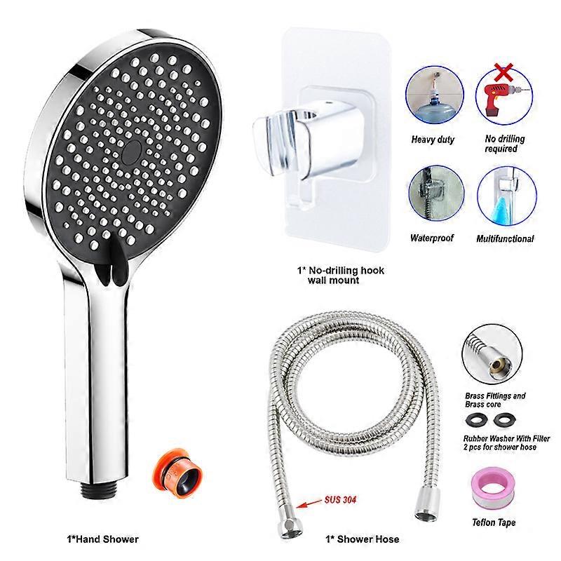 High pressure shower head set - High power shower head 3 spray booste