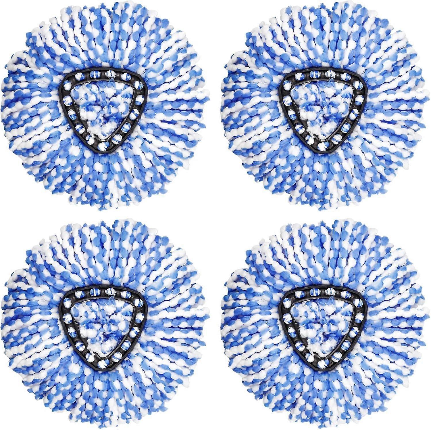 Spin Mop Replacement Head -  4 Pack Spin Mop Refills  , Microfiber Mop Easy Cleaning Floor Head Mop for Floor Cleaning