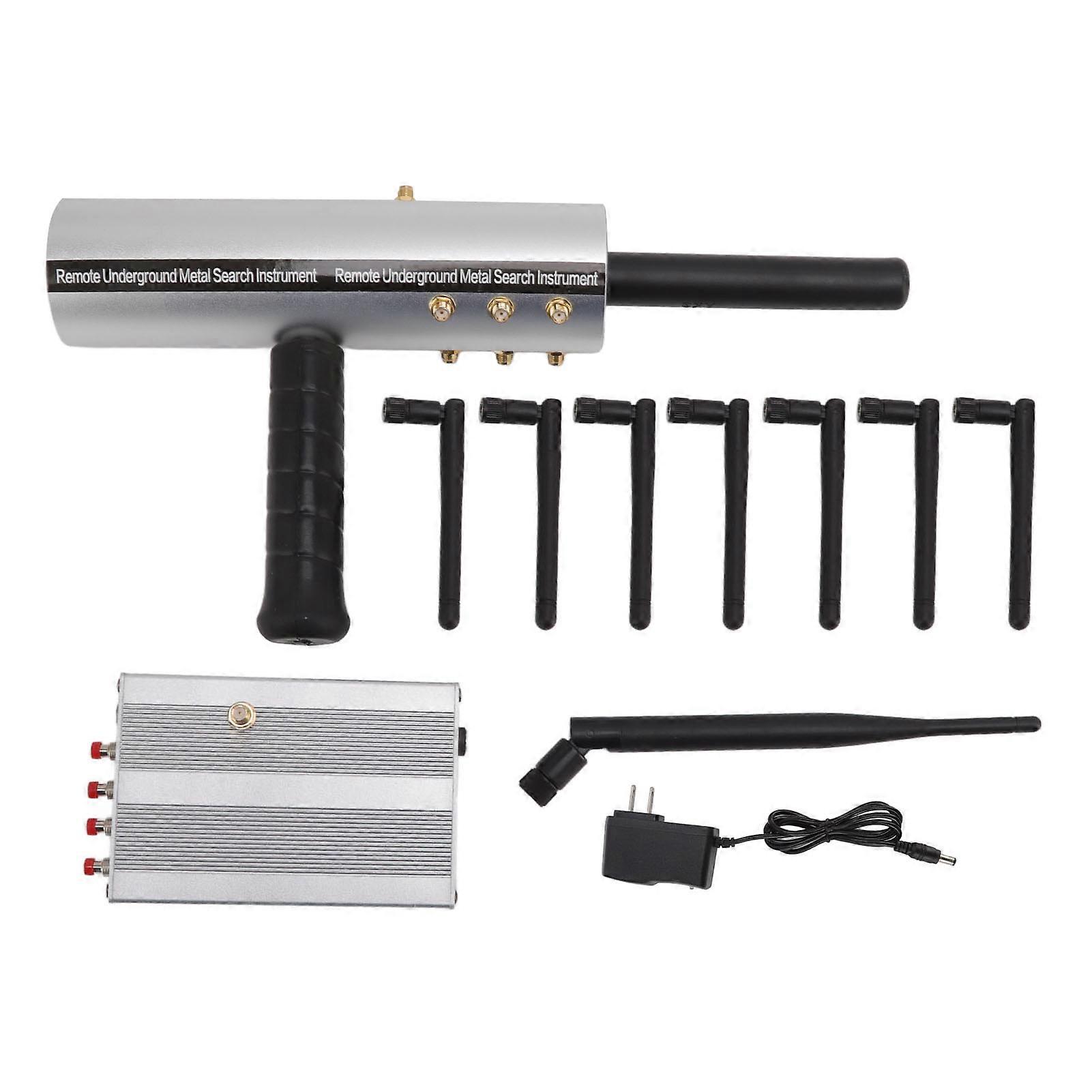 Metal Hunter Machine Silver 25m Depth with 8 Antenna 1200m Range Metal Detector for Outdoor 100240V US Plug NO.8373