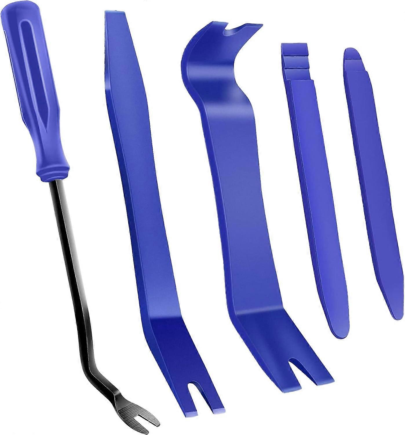 5 Pack Trim Removal Tool Kit, No Scratch Plastic Pry Tool Kit,Auto Trim Tool Kit Car Tools,Car Panel Door Window Tools Kit