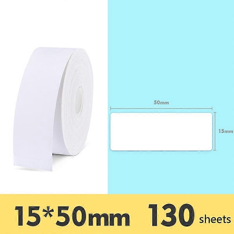 2 τεμ χαρτί ετικετών, μέγεθος: λευκό 15x50mm 130 φύλλα λευκό 15x50mm 130 φύλλα
