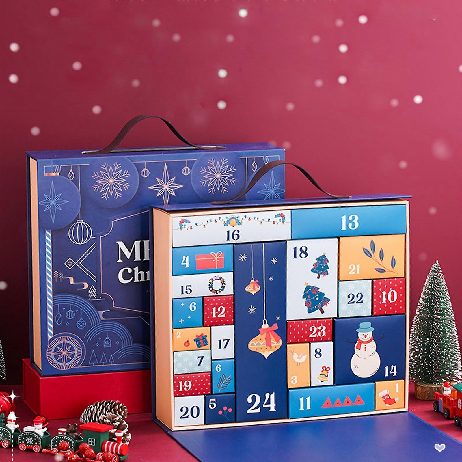 Juldekorationer Unika 24PCS Jul adventskalender Flickor Pojkar Julklappsförpackningar