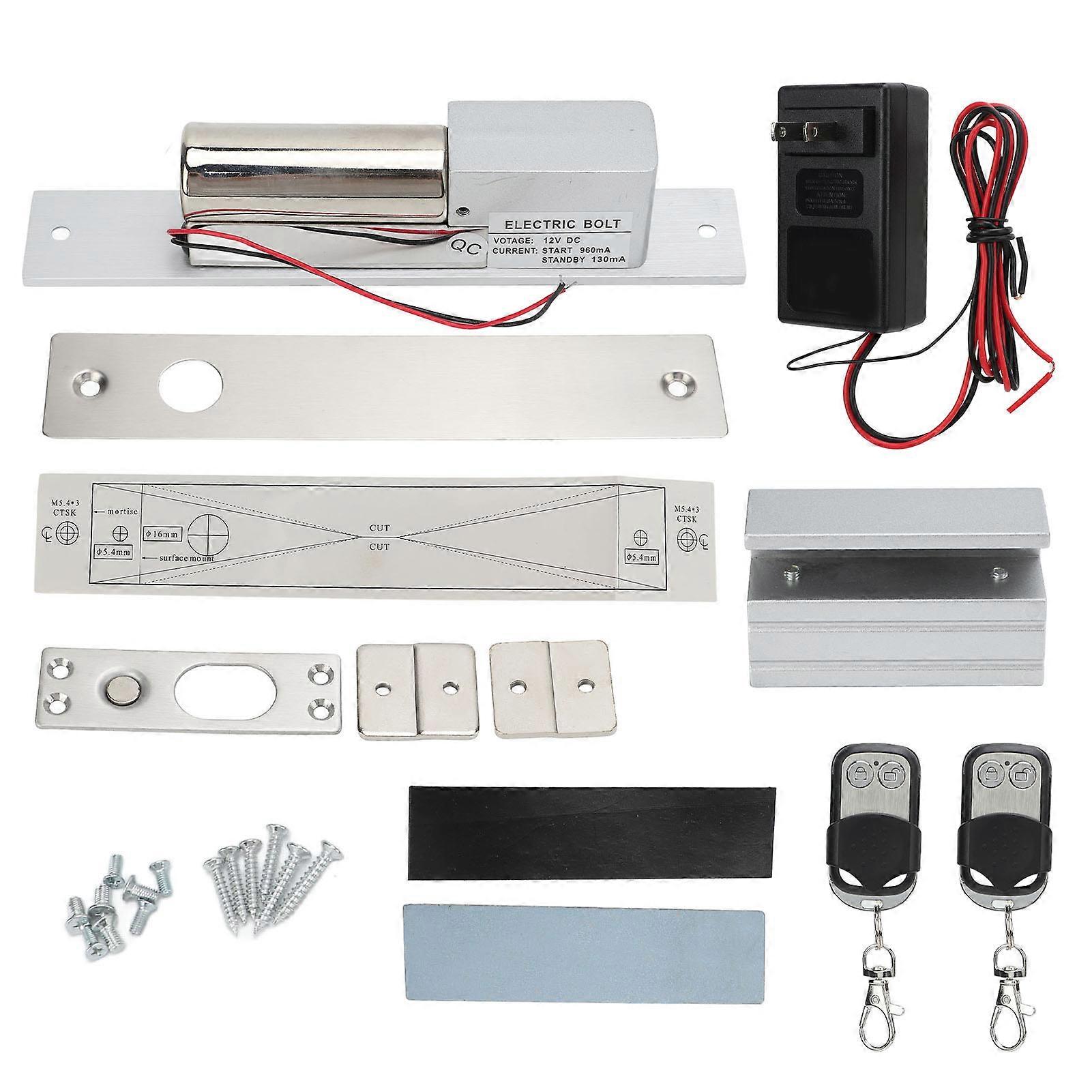 12V Serrure à pêne abaissé électrique Smart 3s Delay Time Encastré Système de contrôle d’accès AC110?240V US Plug