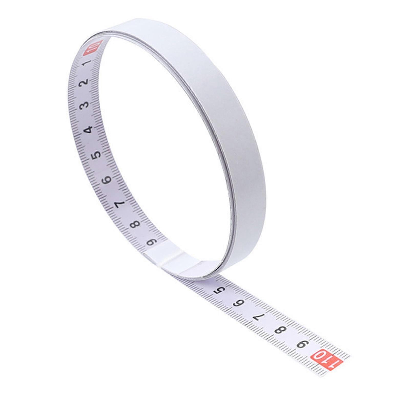 Self Adhesive Scale Ruler Forward and Reverse Painted Steel Tape Measure 5 Meter Length