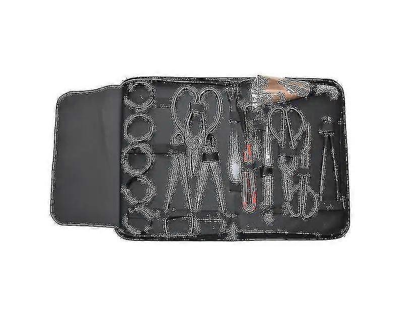 16pcsガーデン盆栽ツールセット炭素鋼キットカッターはさみナイロンケース-o付き[削減!!新しいオファー]