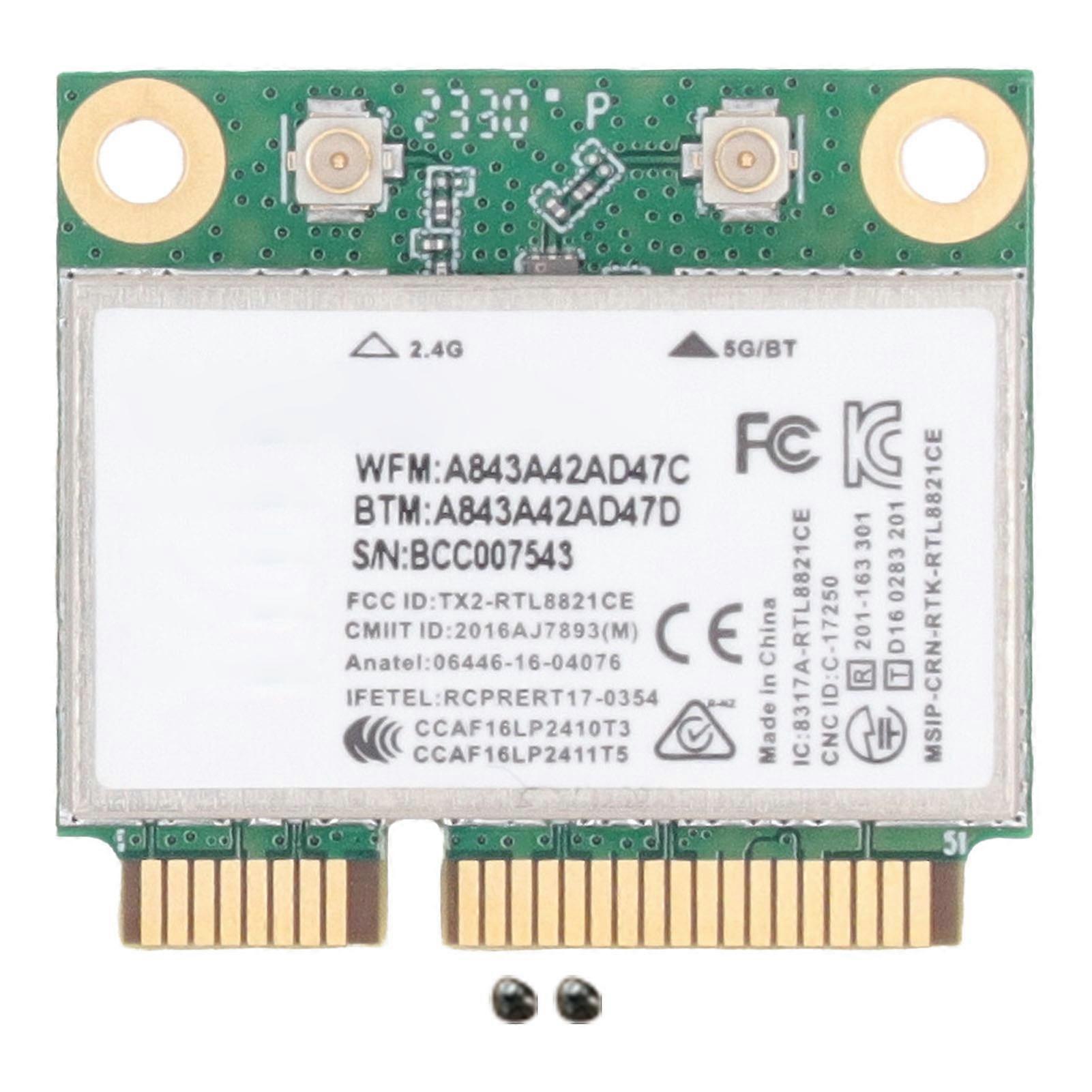 RTL8821CE Netzwerkkartenmodul 433 Mbit/s BT4.2 802.11AC 2,4 GHz 5 GHz Mini PCIe Wireless WiFi Netzwerkkartenadapter für PC