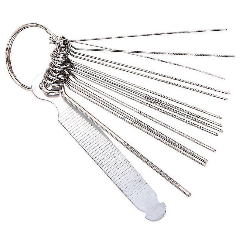 Gitarrenmutter Schlitzen Bridge Pin Loch Slot Datei Kit Sägestangen Feilen Set Gitarrenbauer