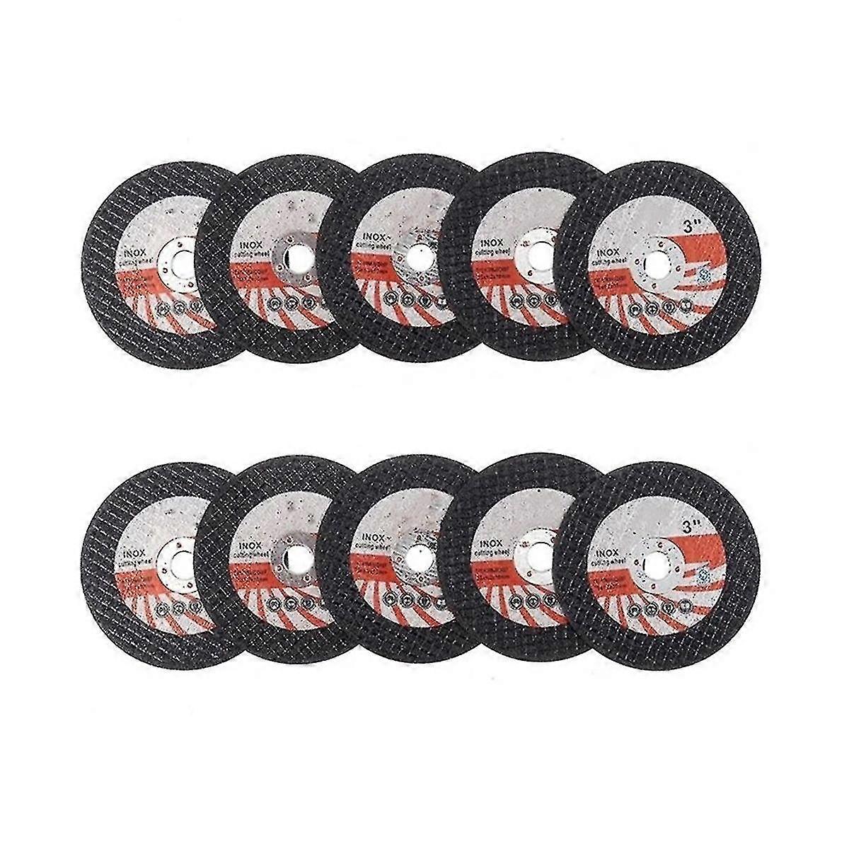 10PCS 75Mm Mini Cutting Disc Circular Resin Grinding Wheel