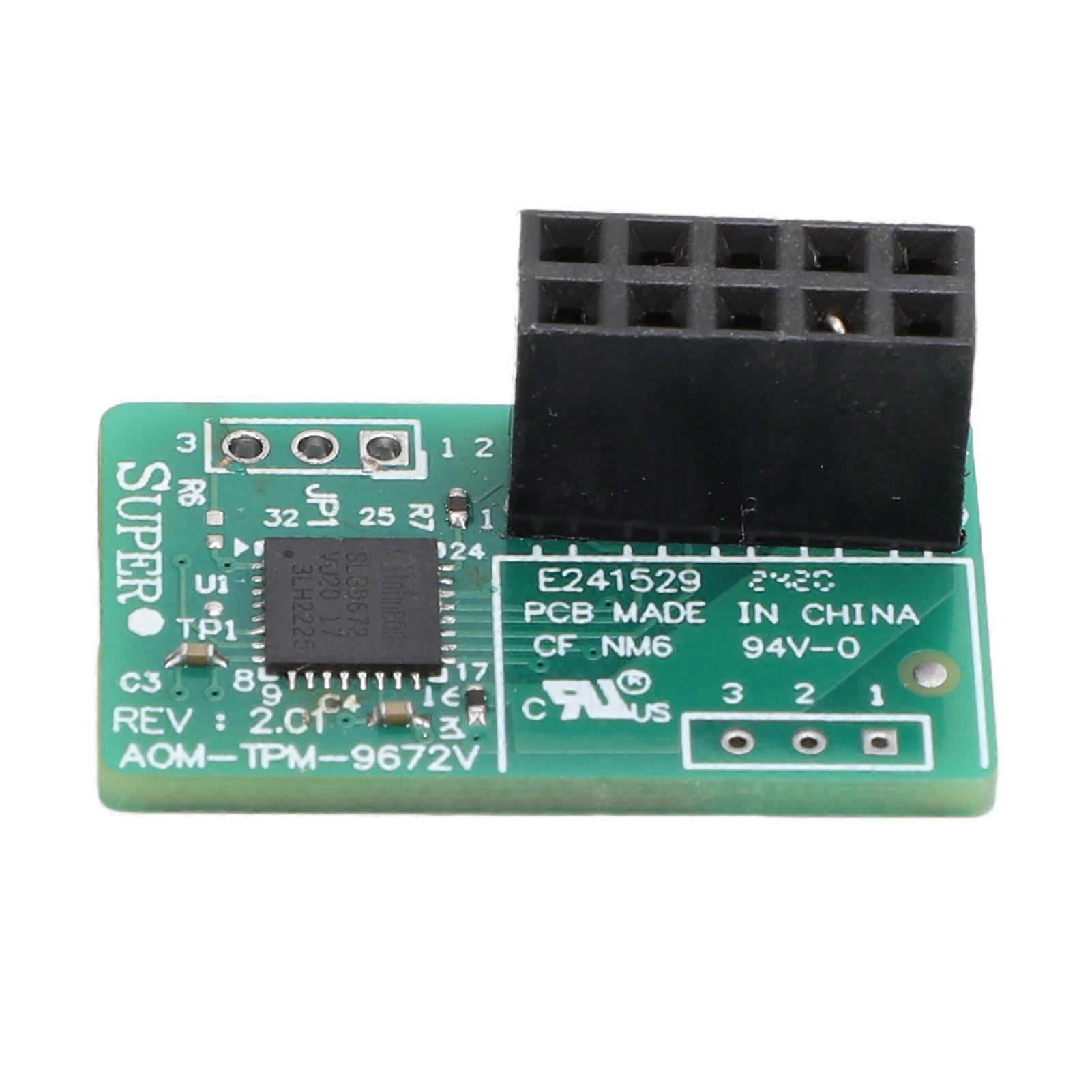 TPM 2.0 Module 10 Pin SPI Parallel AOM TPM 9672V Trusted Platform for ...