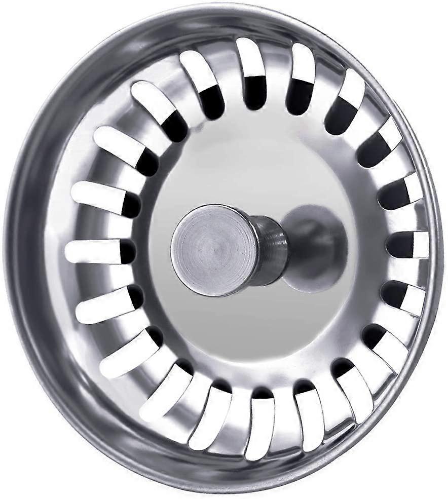 Stainless Steel Sink Strainer - Kitchen/Bathroom Plug - 78mm - Durable and Efficient