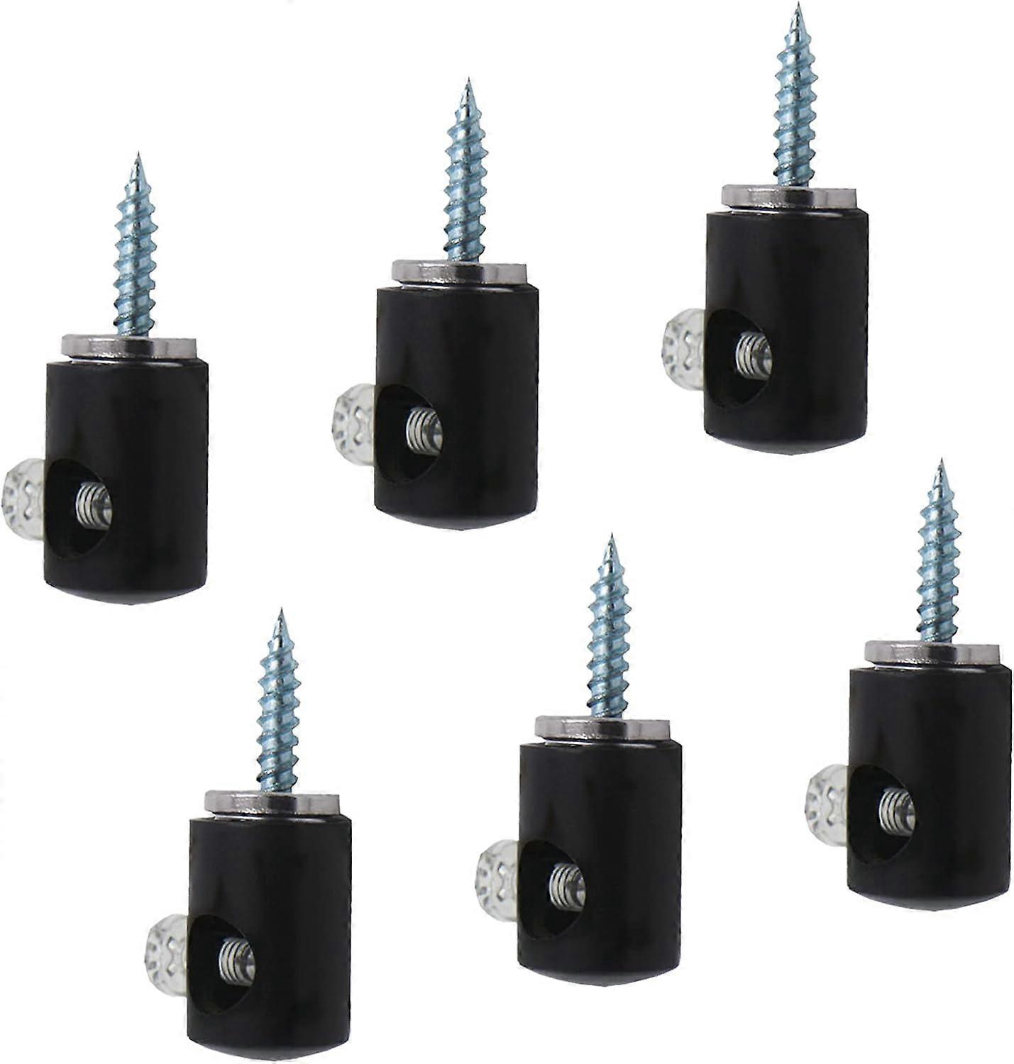 Chandelier Lighting Hook, 6Pcs Pendant Lighting Hook Swag Hook for Ceiling Lights Cable (Black)
