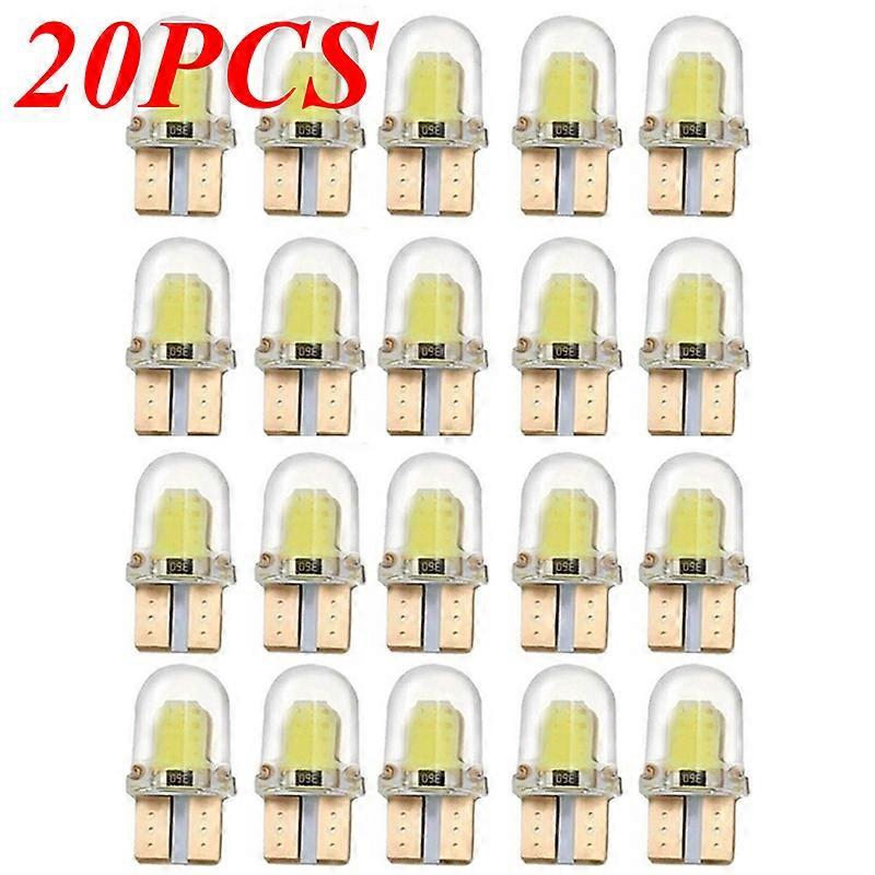 LED W5W T10 194 168 W5W COB 4SMD Led Parking Bulb Auto Wedge Clearance Lamp Canbus Silica Bright White License Light Bulbs