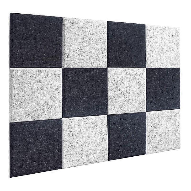 12 Pcs Acoustic Foam Panels,Soundproofing Panel Beveled Edge Sound Panels, Acoustic Treatment Used