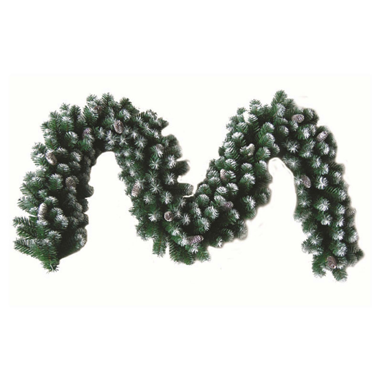 Realistic Christmas Green Rattan Sprayed White Tip Dense Create Atmosphere Decoration Christmas Tree Qinghai