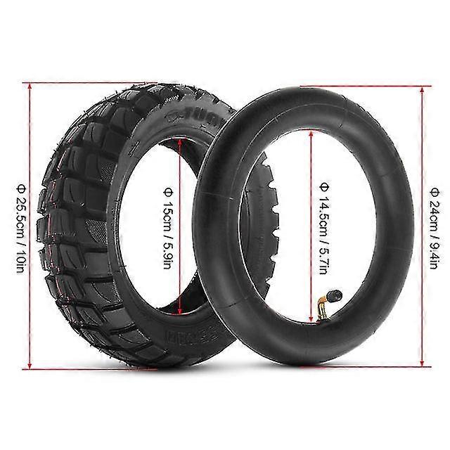 255x80 Electric Scooter Tire - Tubeless Rubber Replacement Tire For Kick Scooters