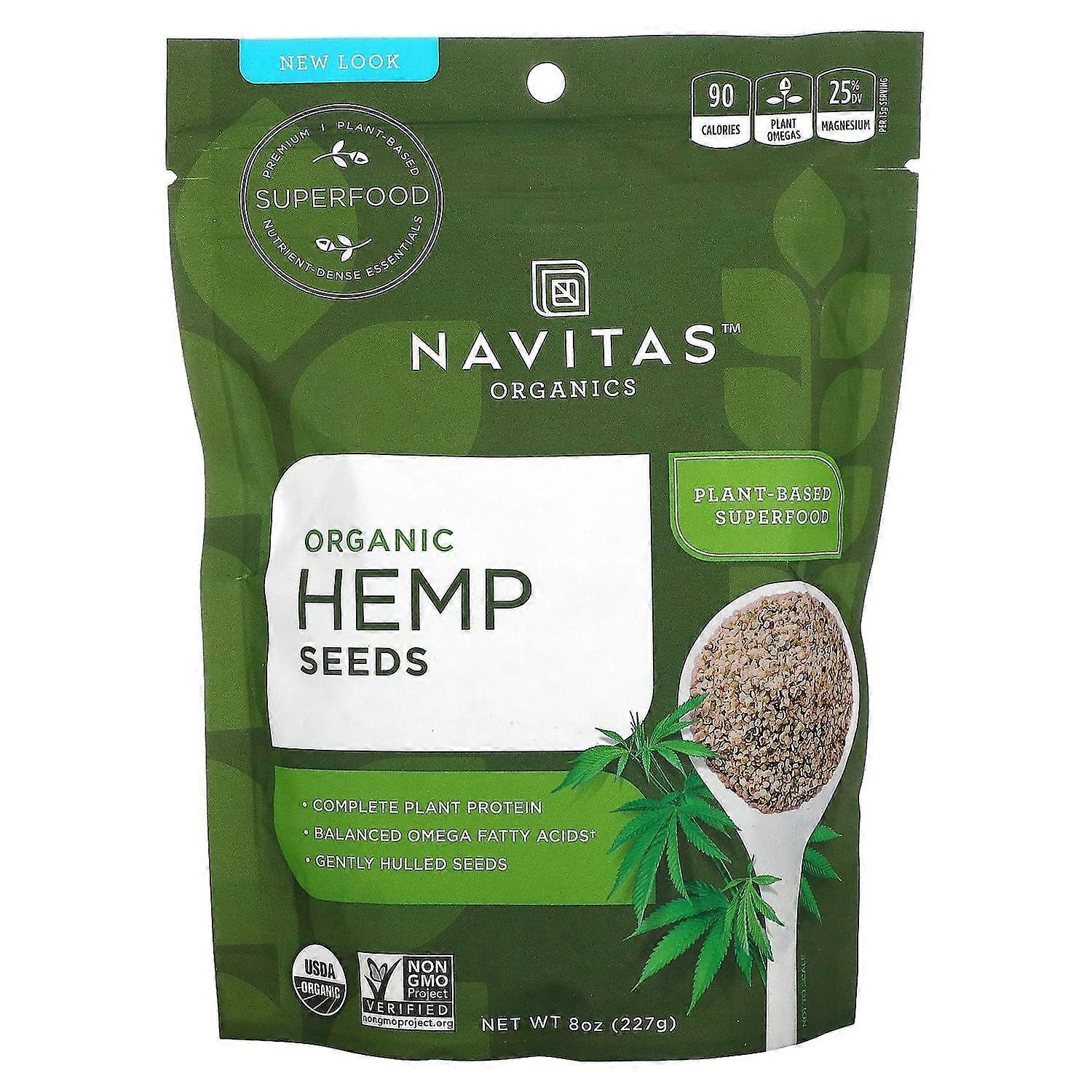 Navitas Organics, Organic Hemp Seeds, 8 oz (227 g)