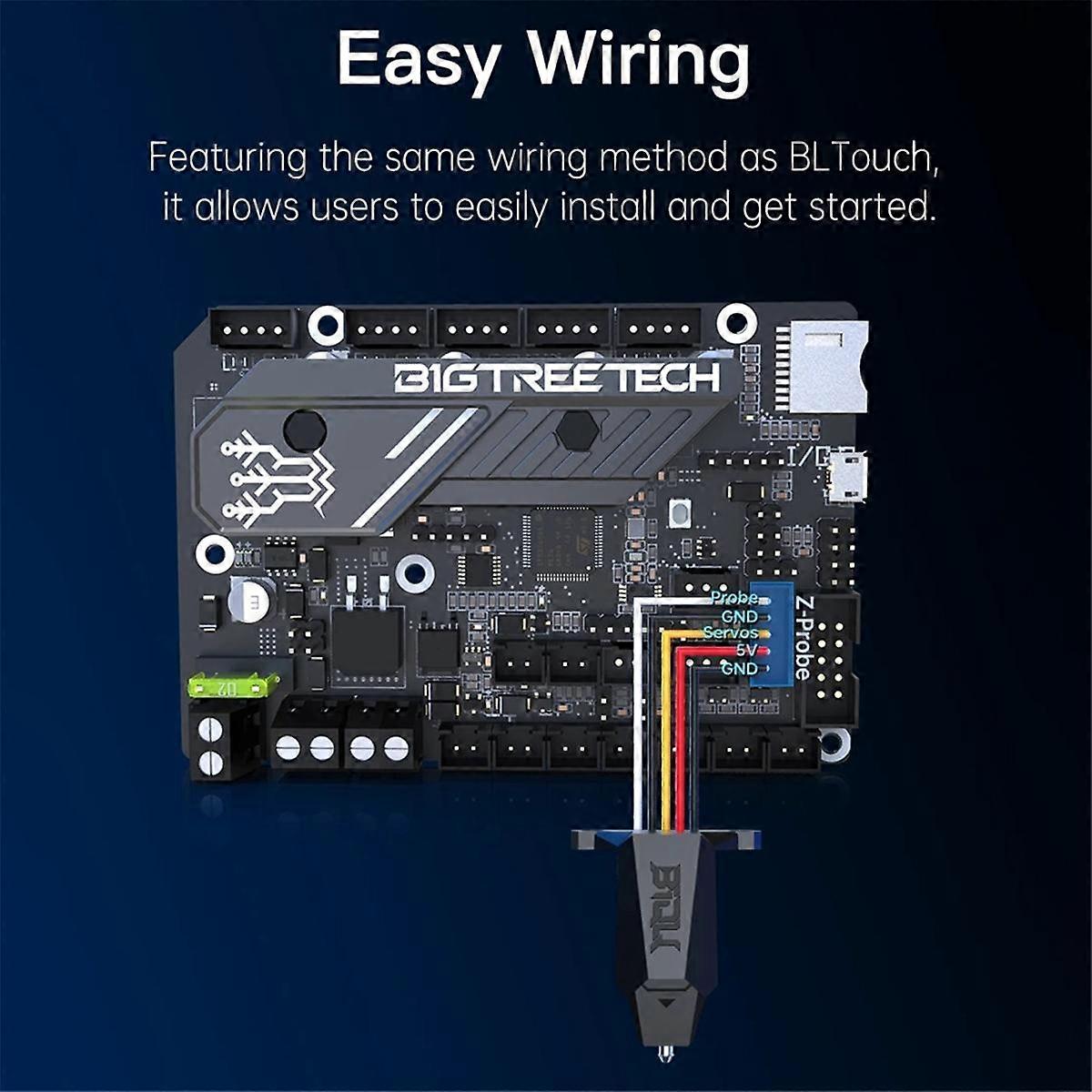 MicroProbe Auto Leveling Sensor Kit 3D Touch Sensor Metal Probe with Ender3 Bracket for Ender3 Voron Extruder