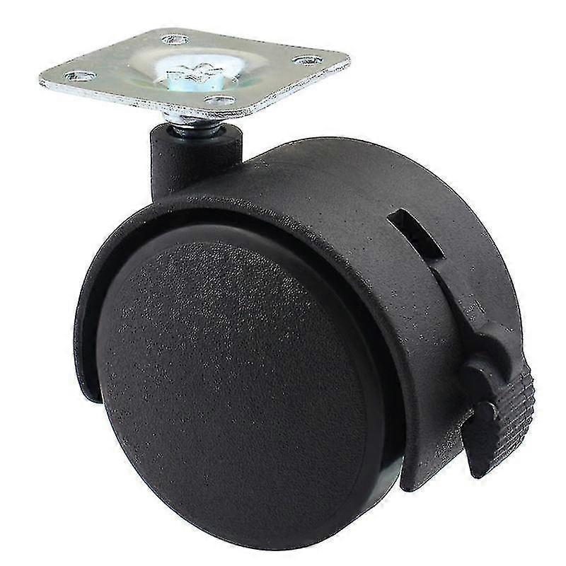 Set Of 4 Swivel Castors With Brake For Furniture (5 Centimeters)
