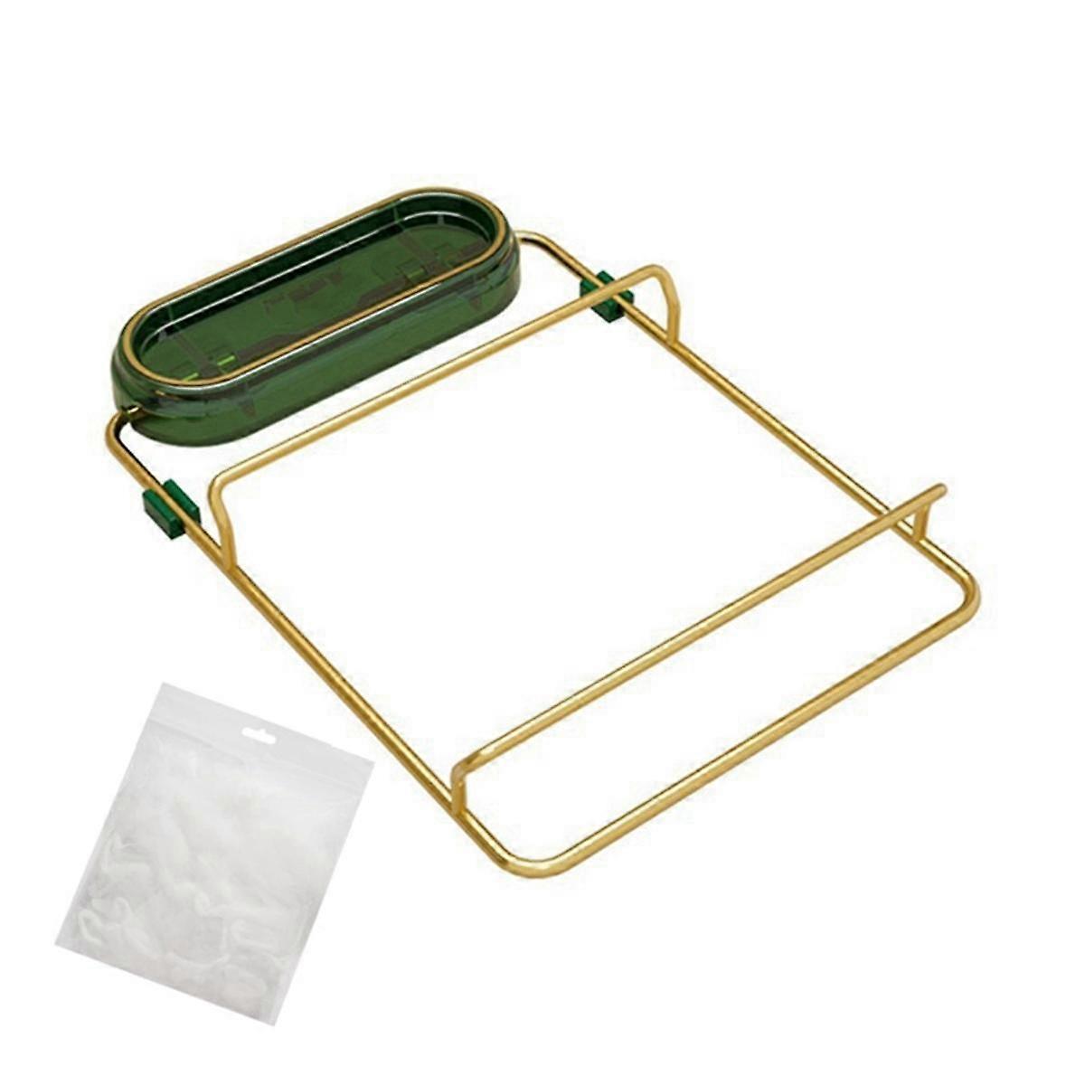 A-Kitchen Sink Filter Rack Foldable Sink Strainer Corner Filter Mesh Bag Shelf