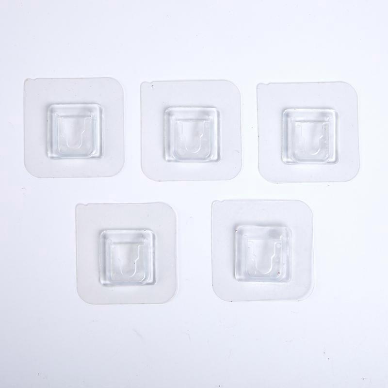 Non-marking No-hole Double-sided Adhesive Wall Hooks Strong Shelf Snap Accessories