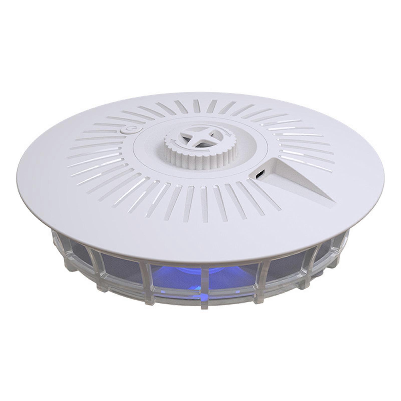 Round Flea Trap Light with Glue Board Natural Bugs Catching Pad Light for Pet Bed Indoor