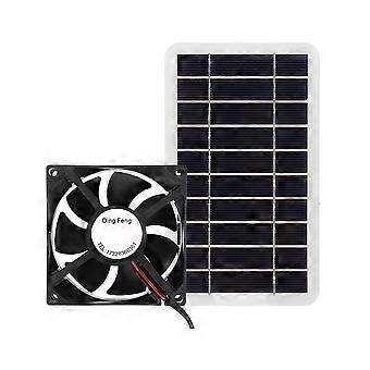 Mini Ventilateur Solaire Portable 3W 6V – Idéal Pour Le Camping Ou Le Jardin !
