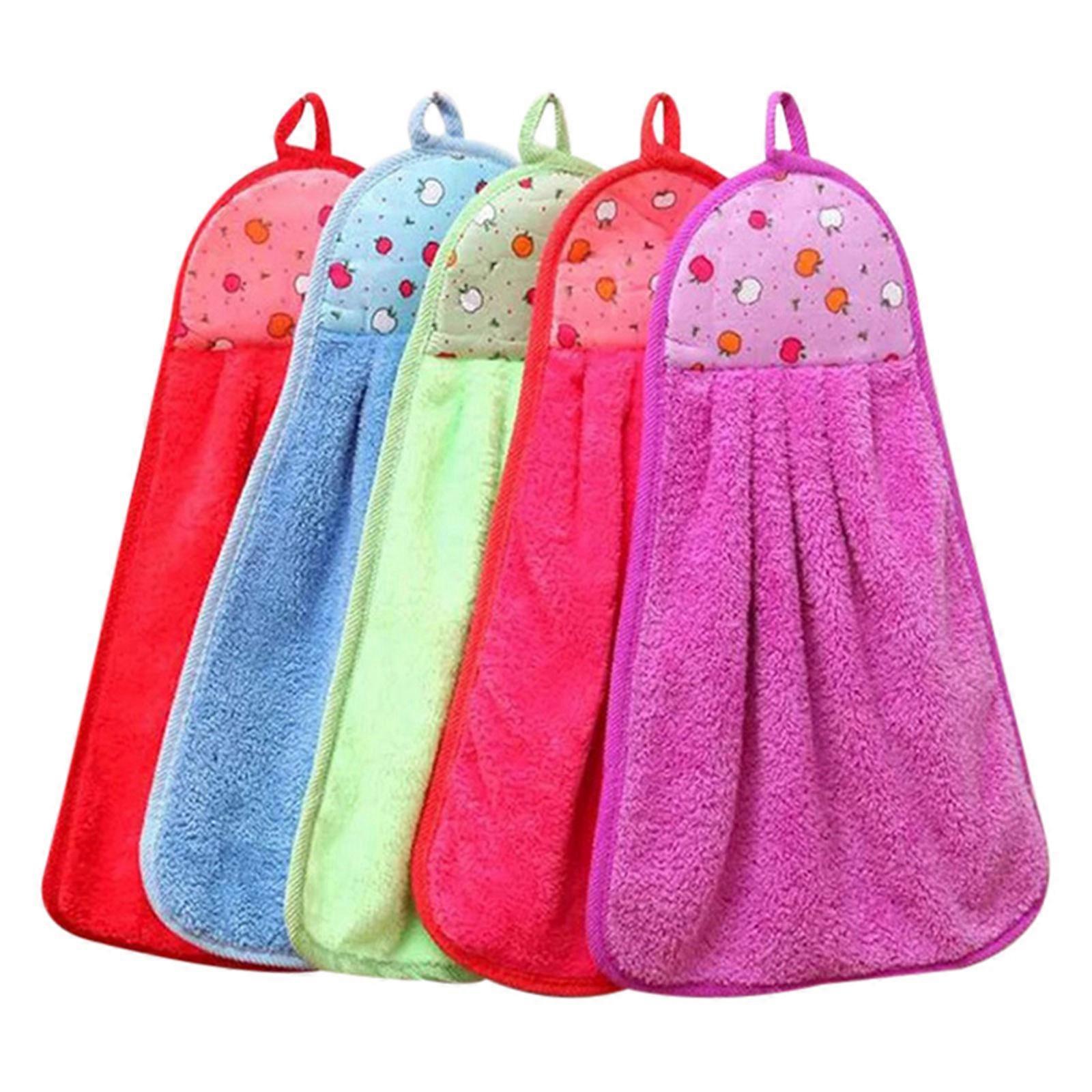 Microfiber Super Absorbent Kitchen Hand Towel RANDOM COLORS Hanging Towel Home