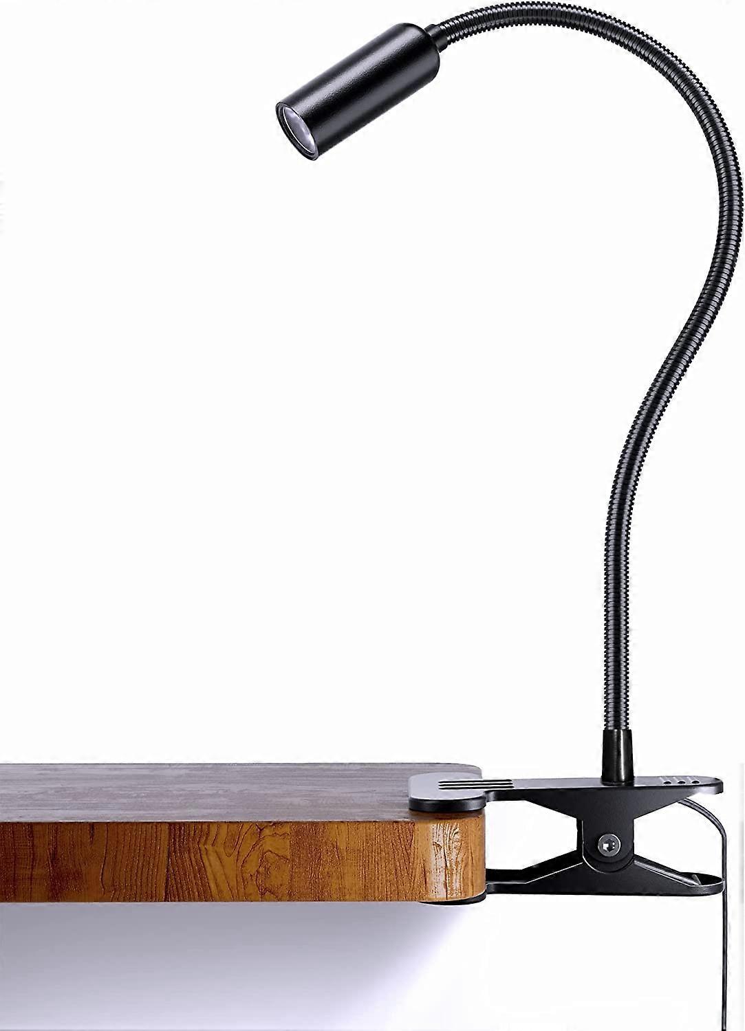 Clip on Light, Dimmable Aluminum Reading Lamp, Eye Protection Book Clamp Lamp, Clip on Lamp for Desk Bedside Bed Headboard or Deep Focus, Flexible Goo