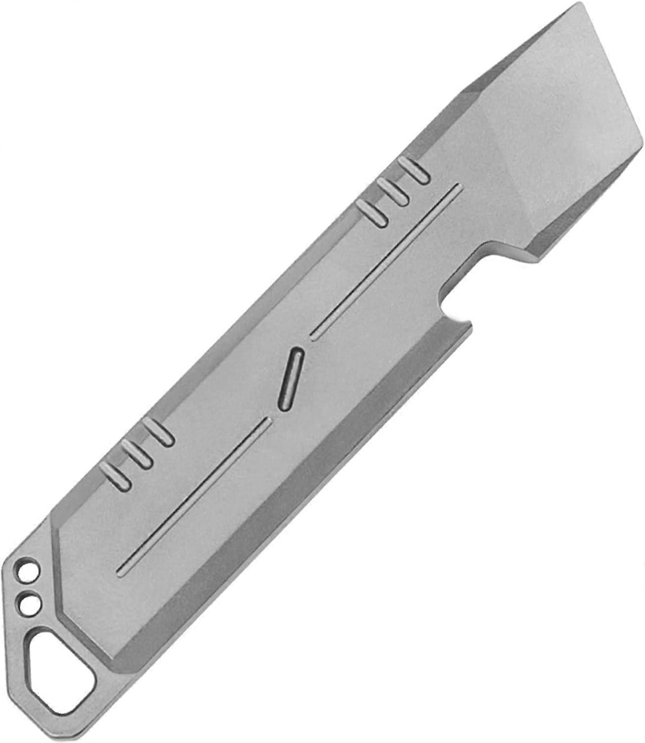 Titanium lirkestang EDC koben Multi Ti EDC værktøj Multifunktionel flaskeåbner skruetrækker Prybar bærbar udendørs, 2024 ping