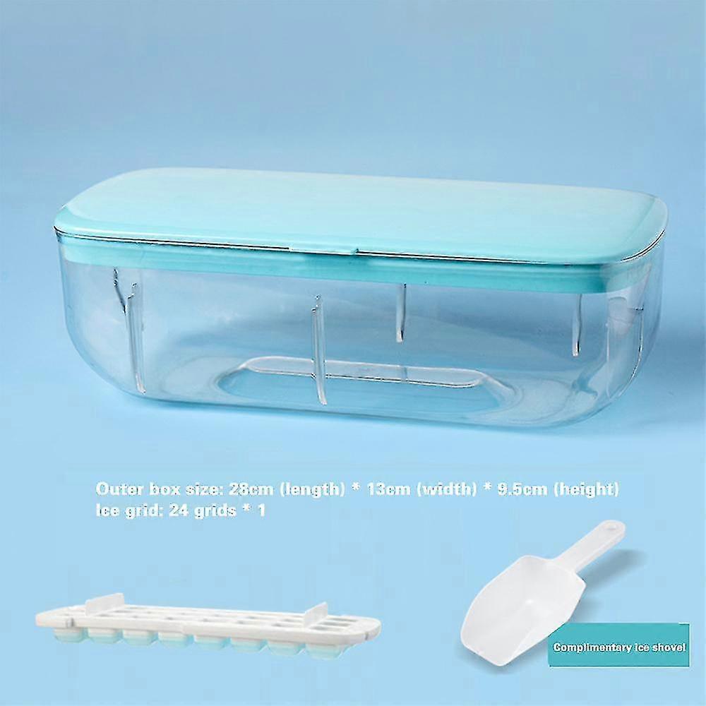 Ice Tray With Lid And Bin Easy Release Ice Box Storage Bucket