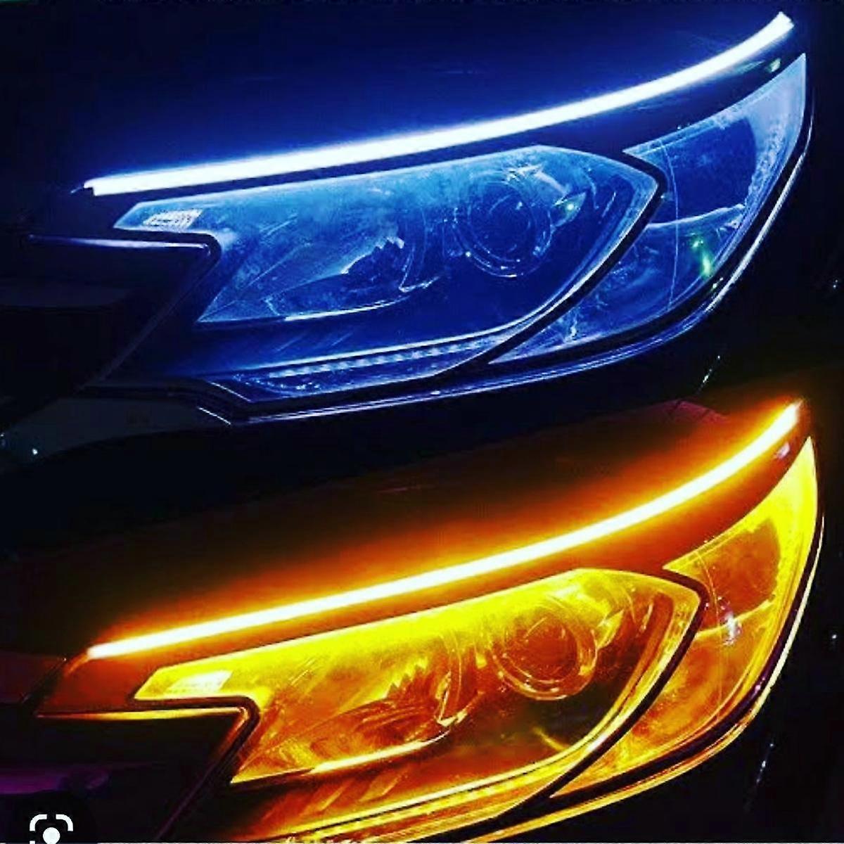 DRL Lights- White And Yellow 60(CM)