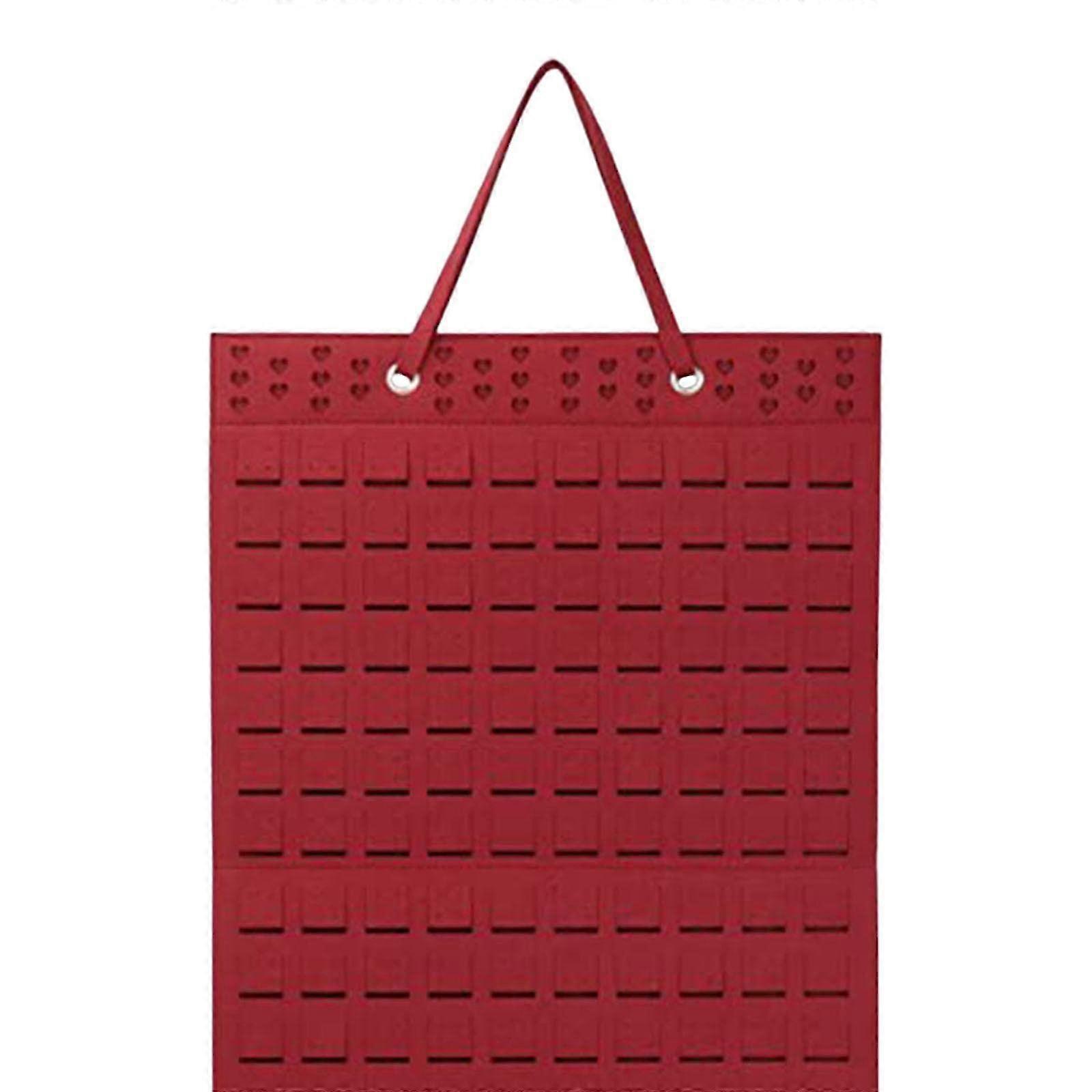 Wall Hanging Earring Organizer(red)