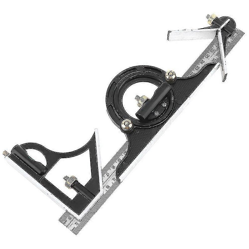 300mm Multi-function Protractor Combination Square Ruler Stainless Ste