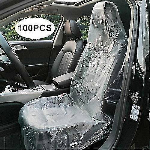 100pcs Disposable Seat Covers, Clear Plastic Seat Cover