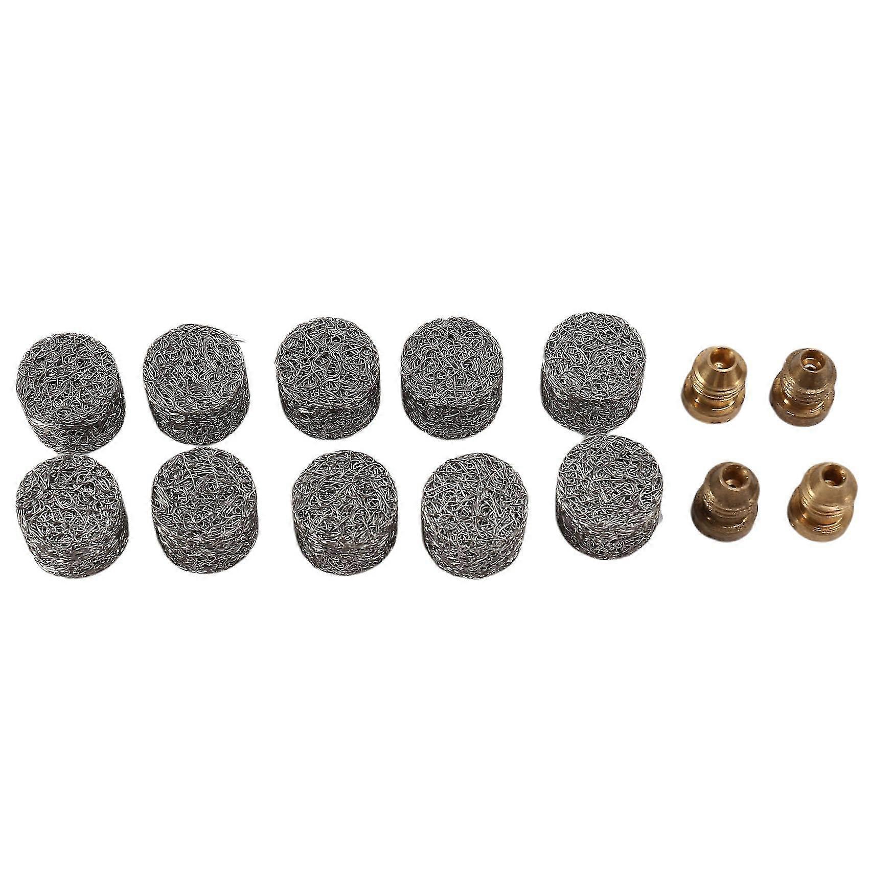 4 Pieces Foam Cannon Orifice Nozzle Tips And 10 Pieces Foam Maker, Universal 1.1 Mm Thread Nozzle An